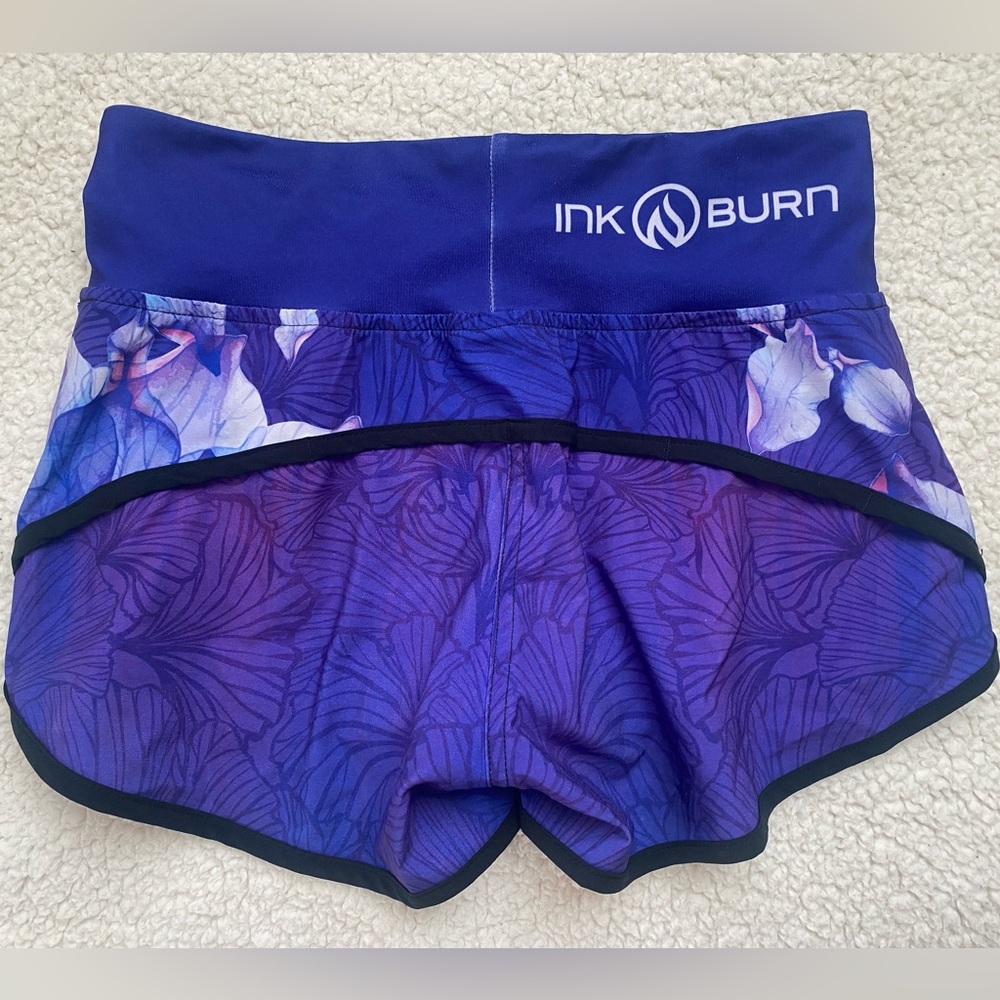 INKnBURN Purple Azalea Running Shorts like-new Size 0